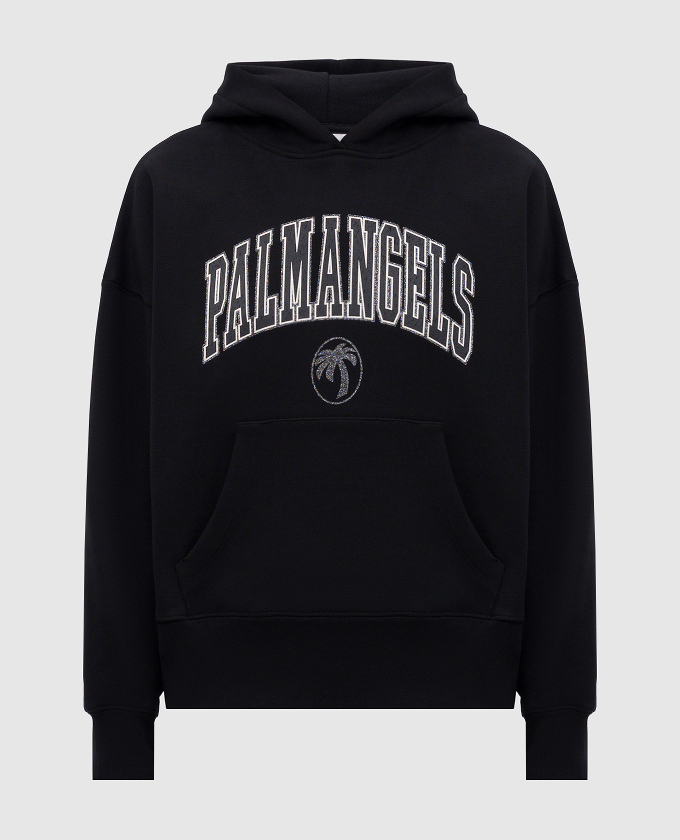 

Black hoodie with logo print Palm Angels