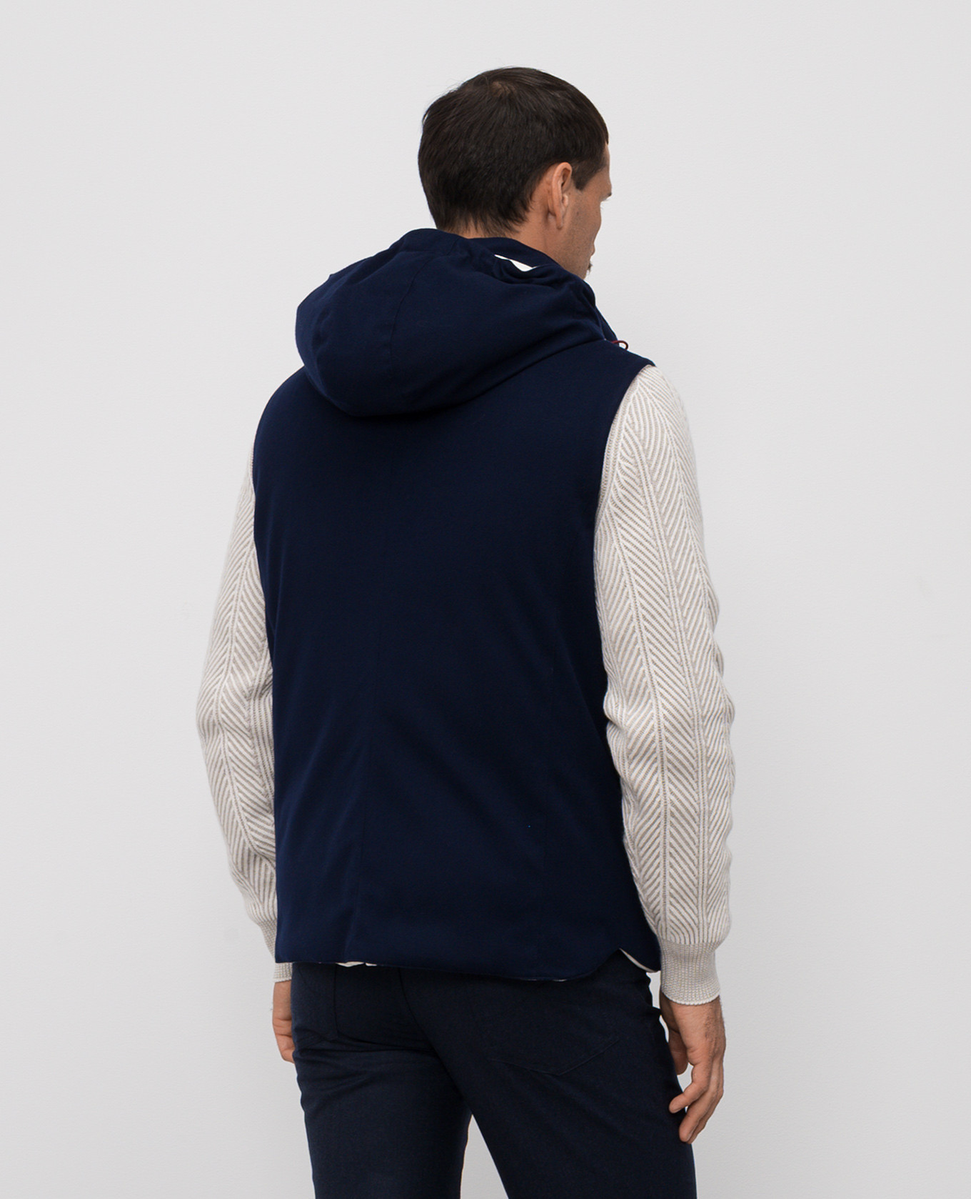 

Blue wool down vest Brunello Cucinelli