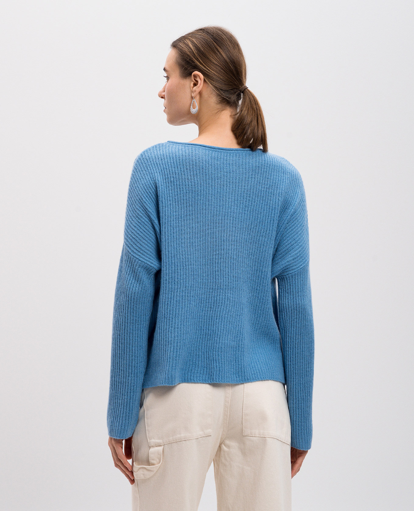 

Blue cashmere BASEBALL sweater Max & Co, Light blue