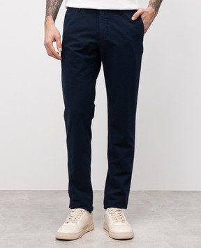 Incotex Blue pants with logo embroidery 18S10090871