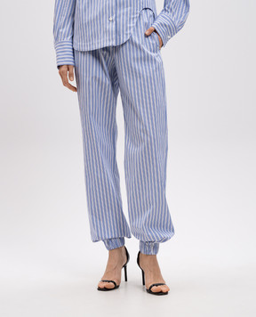 The Attico Blue striped joggers 250WCP00257CCC051AA