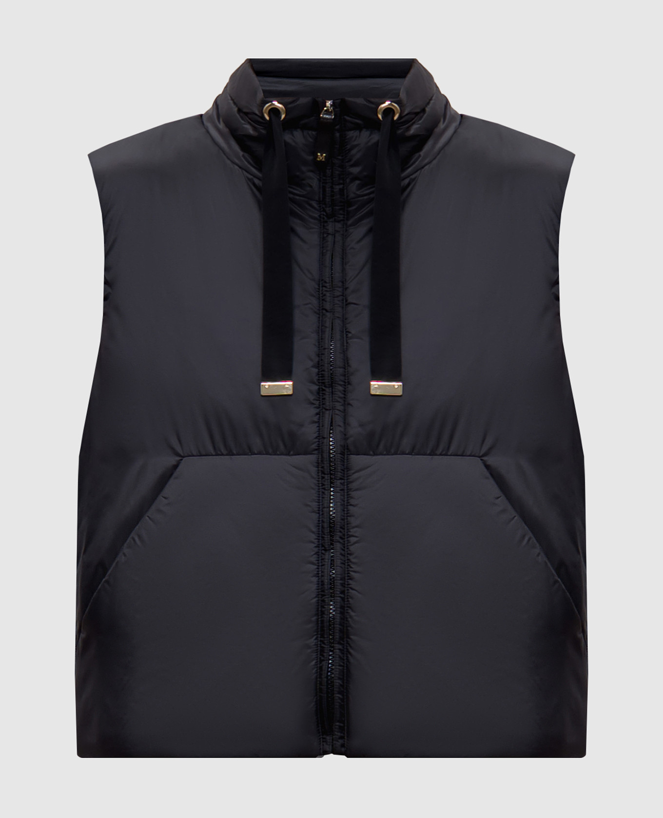 

GREENVEST gray vest with logo patch Max Mara, Серый