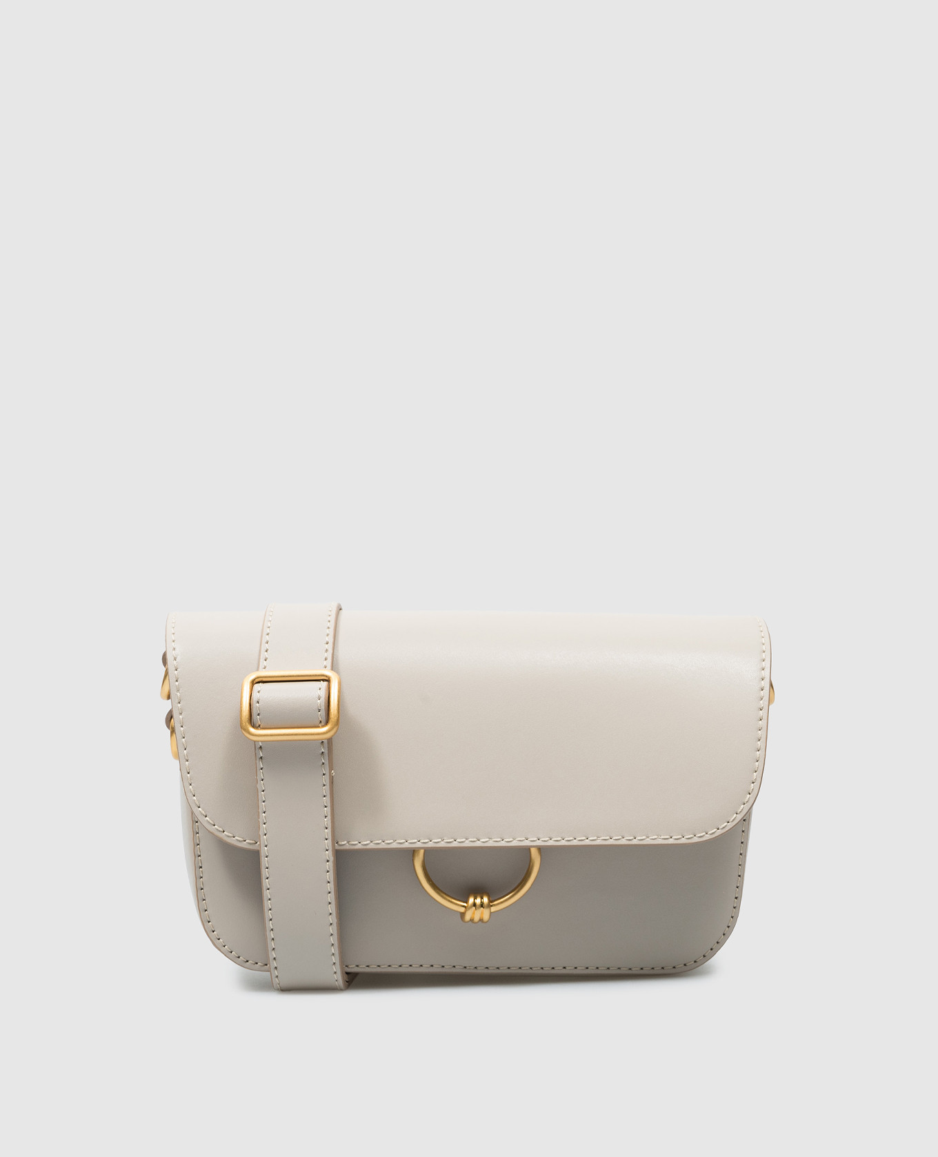 

MEG beige leather bag with logo Gianni Chiarini
