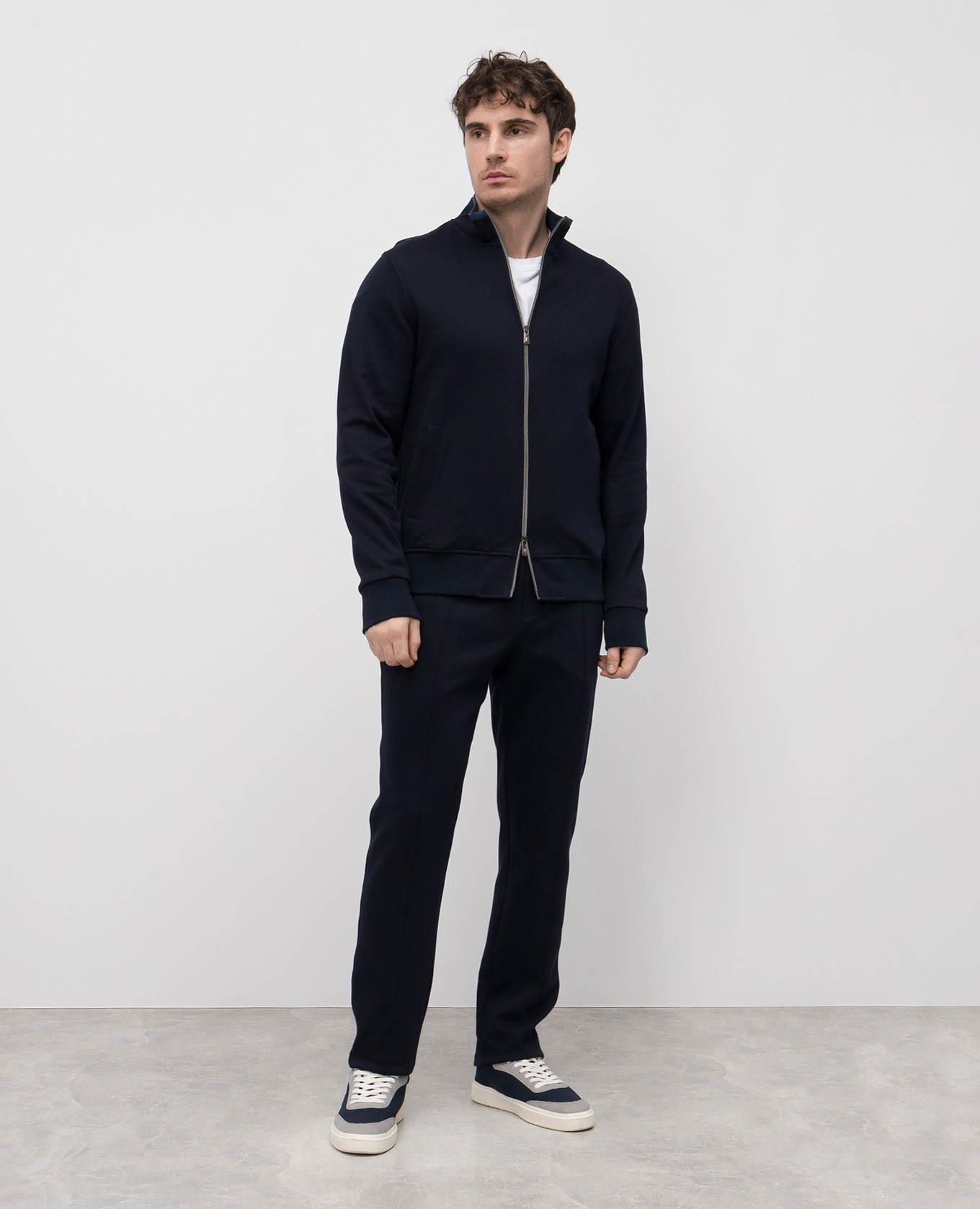 

Blue tracksuit with logo CAPOBIANCO