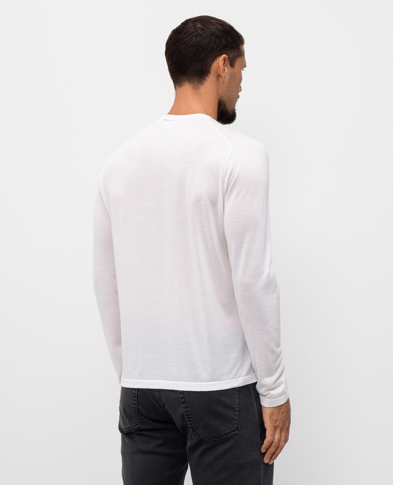 

White cashmere longsleeve Stefano Ricci