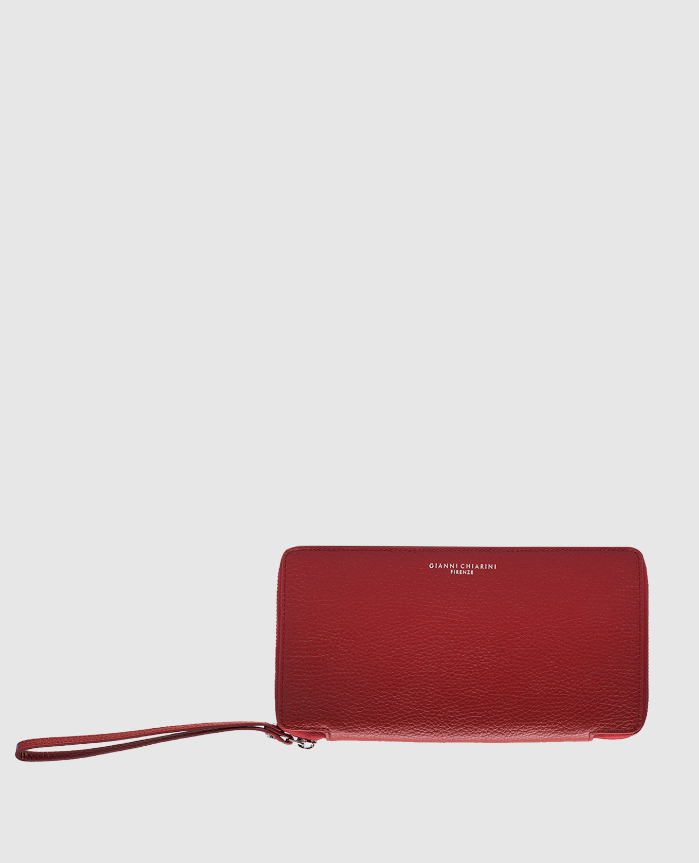

Red leather wallet with logo Gianni Chiarini