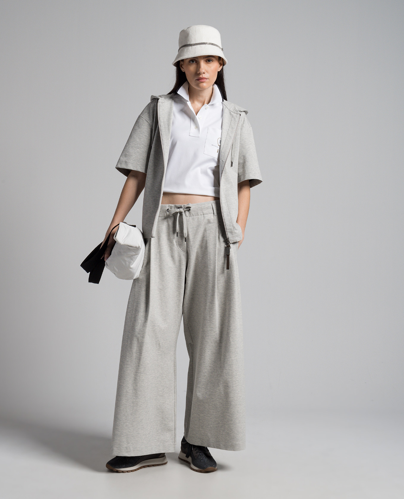 

Gray melange pants Brunello Cucinelli, Grey