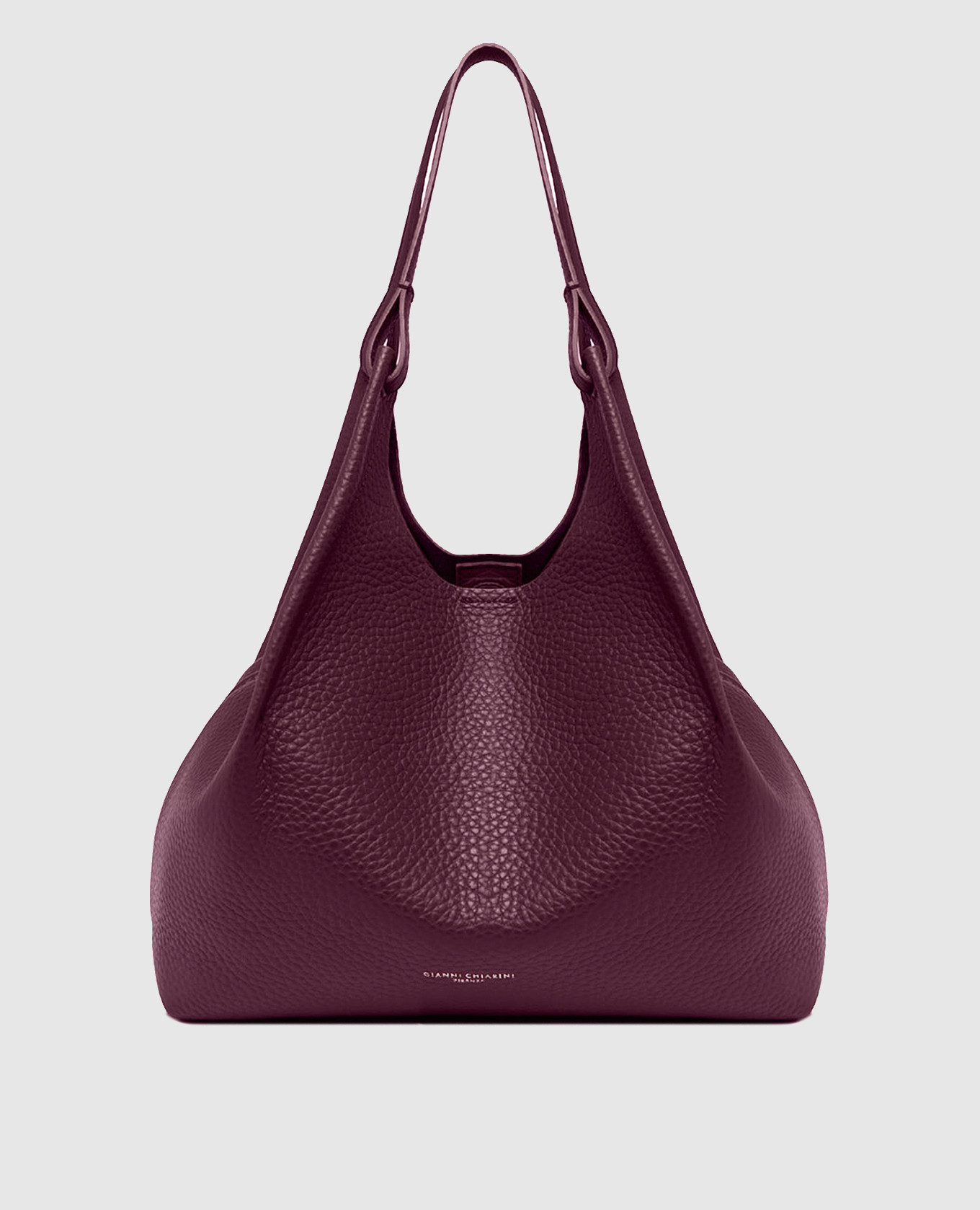 Burgundy leather tote bag DUA Gianni Chiarini