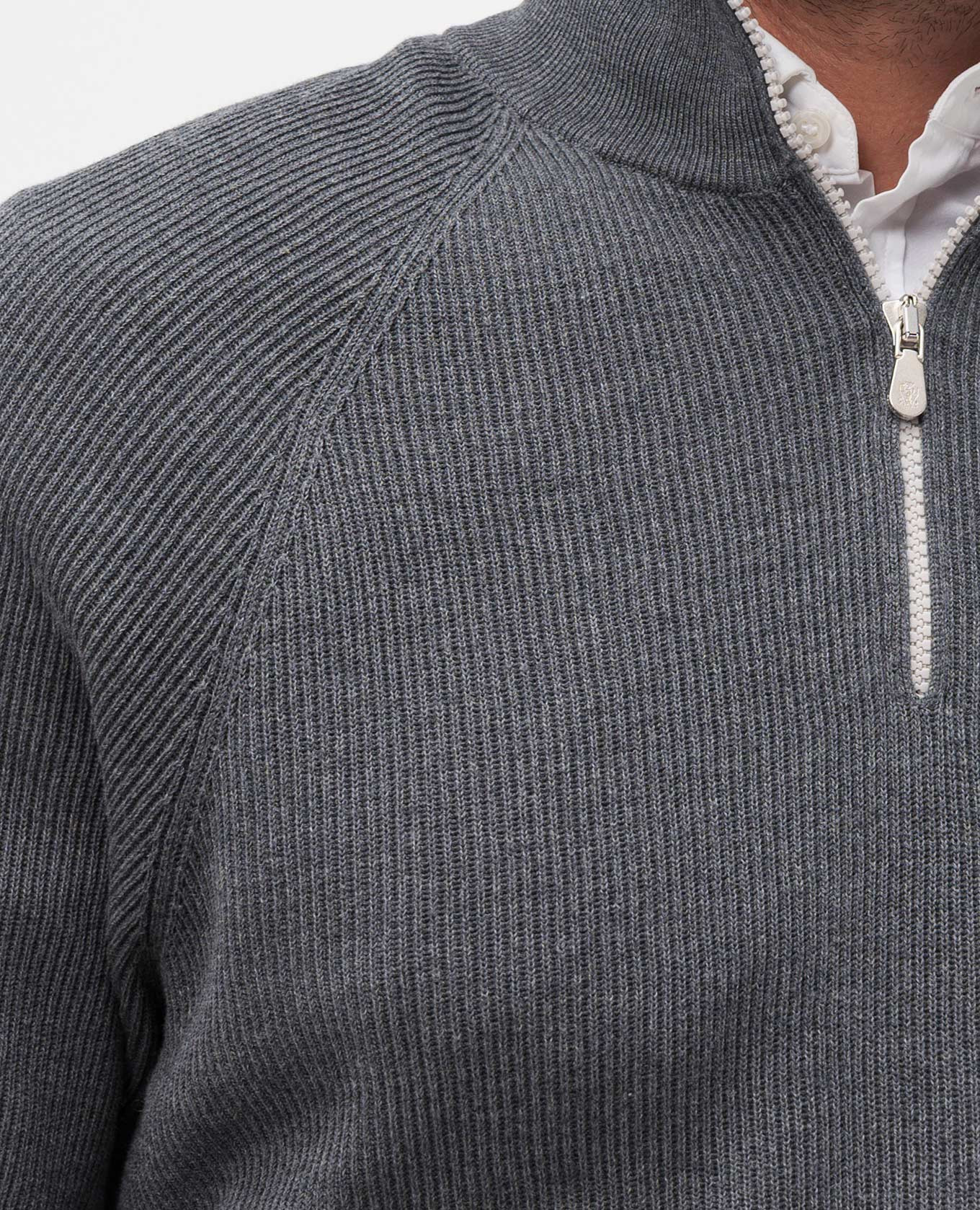 

Gray jumper with zipper Brunello Cucinelli, Grey