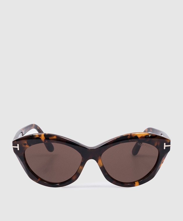 Tom Ford - TONI brown tortoiseshell sunglasses FT1111 - shop  display picture 3