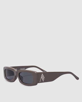 The Attico by Linda Farrow Mini Marfa brown sunglasses ATTICO16C25