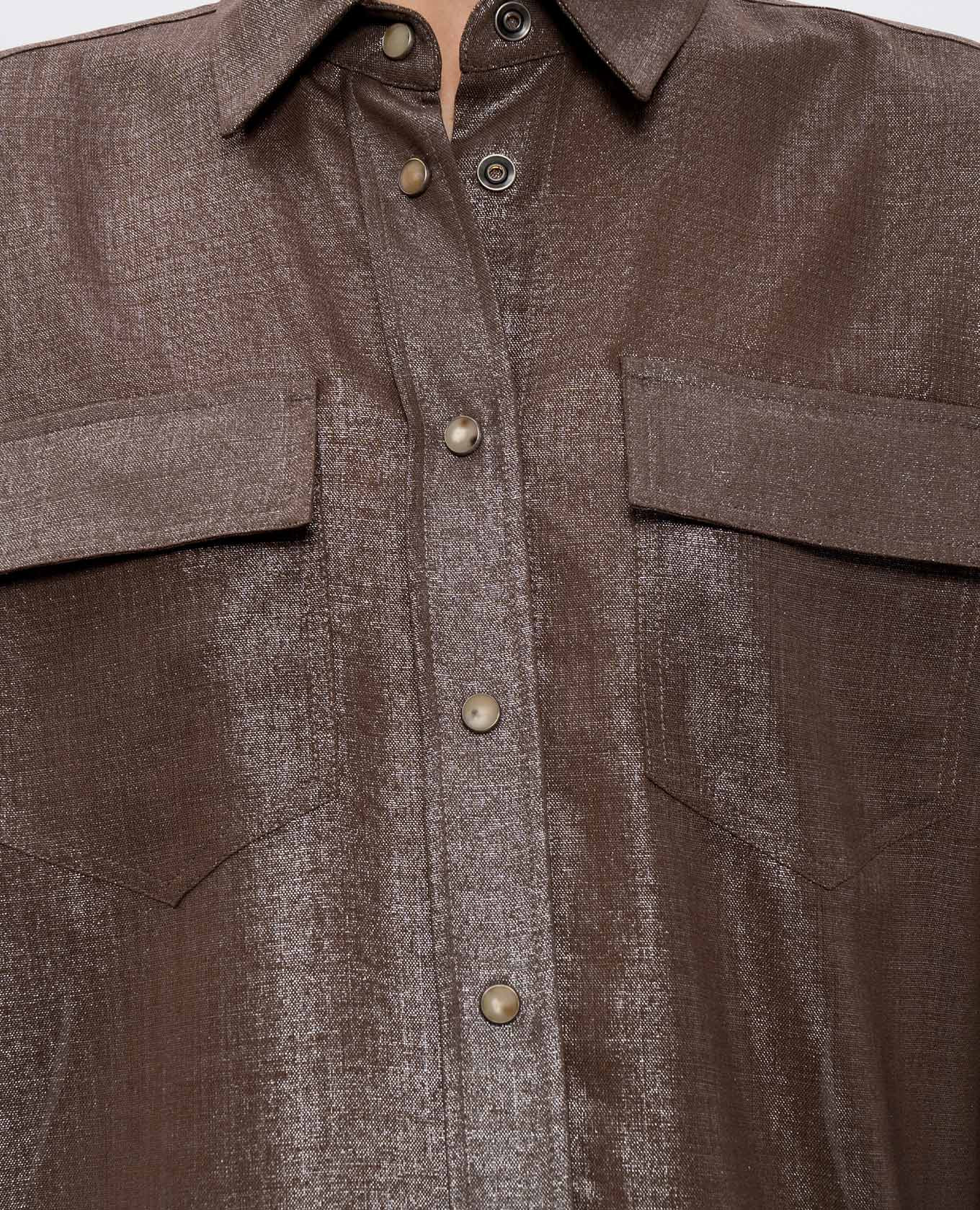 

Brown blouse with wool Brunello Cucinelli