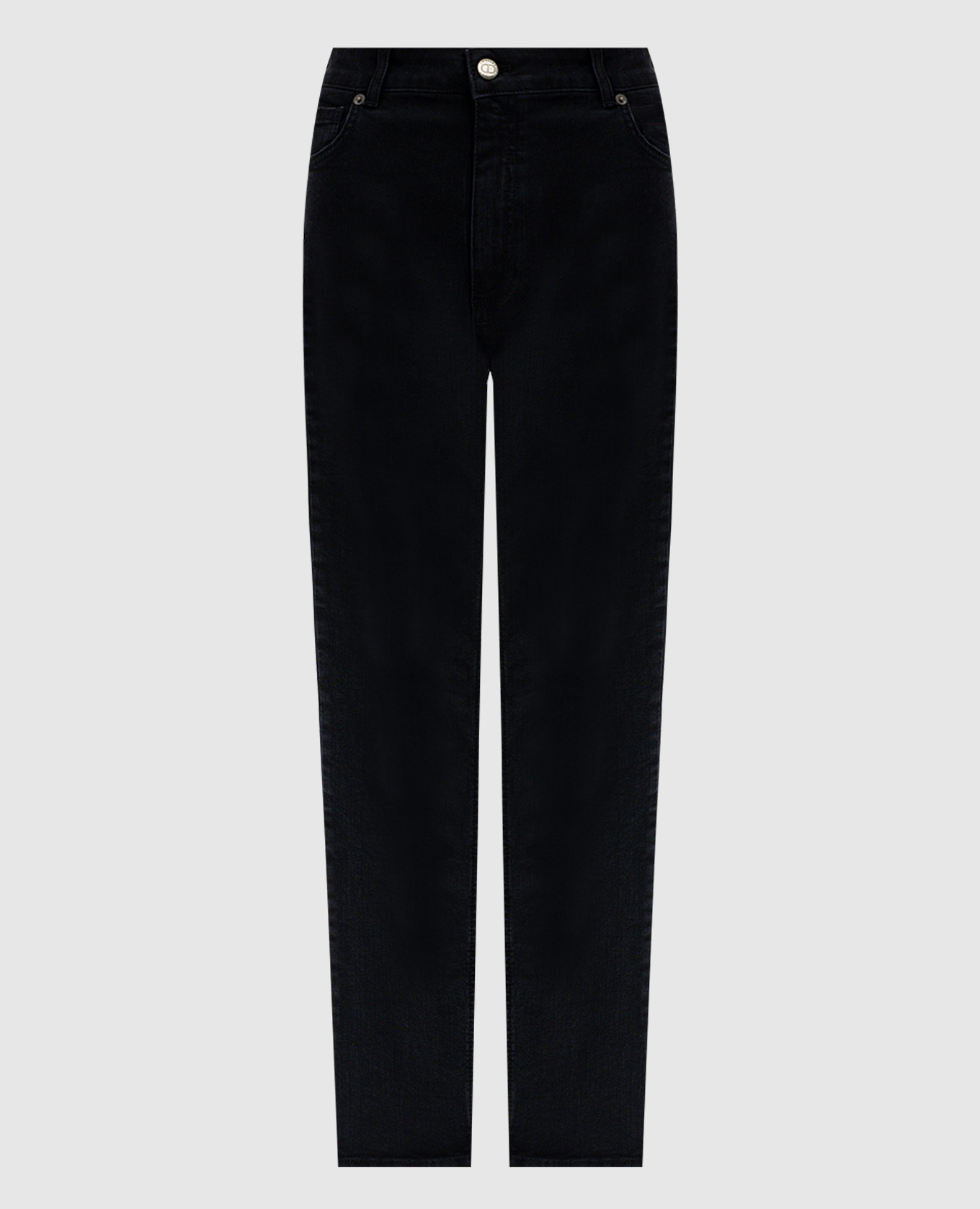 

Black jeans with logo patch Twinset