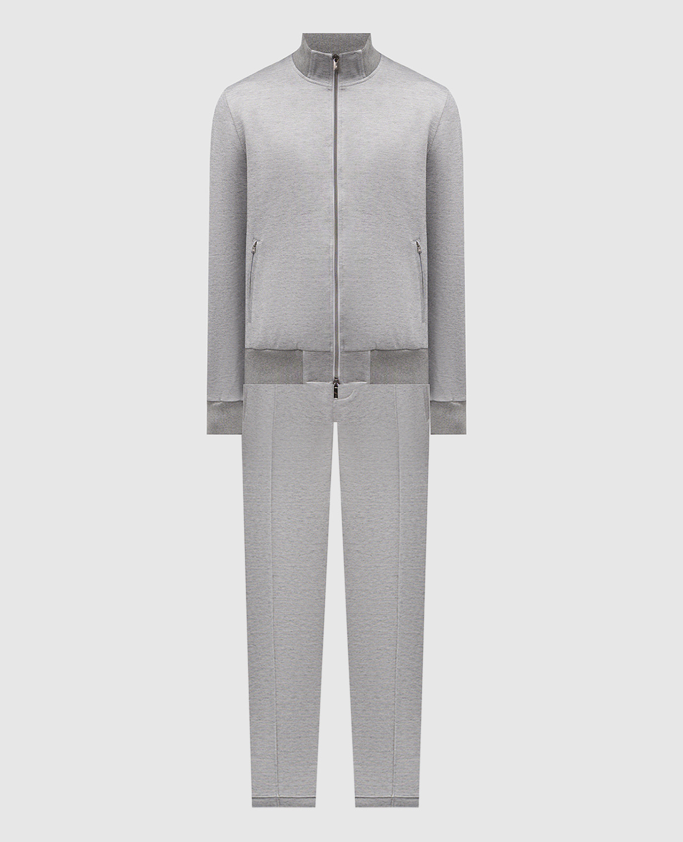 Grey tracksuit with logo CAPOBIANCO