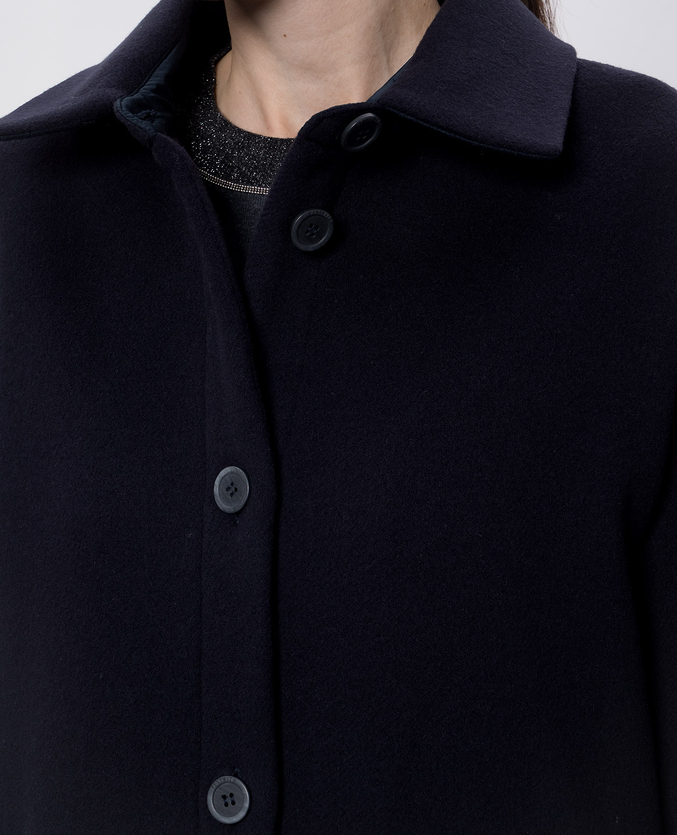 

Blue coat with wool and cashmere Peserico