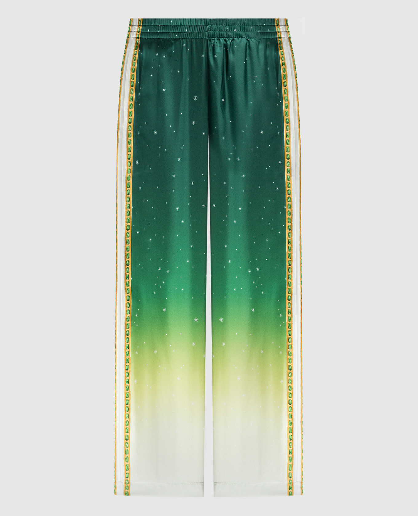 Joyaux D&#39;Afrique green silk trousers Casablanca