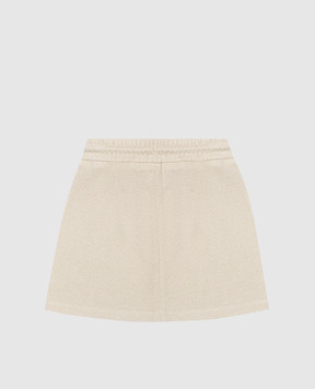 Dolce&Gabbana Children's beige skirt with lurex L5JIA2G7O0U812+