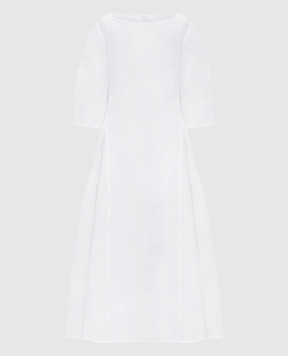 Jil Sander White linen midi dress J04CT0115J60001