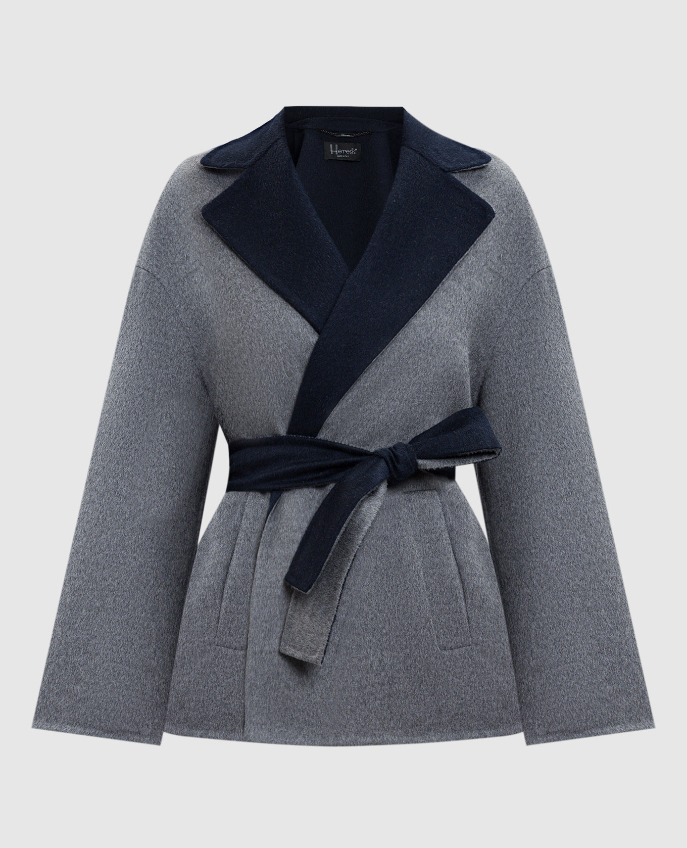 

Gray cropped wool coat Heresis, Grey