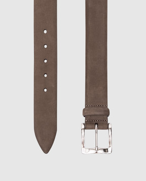 MooRER GAREY beige nubuck belt GAREYNKM
