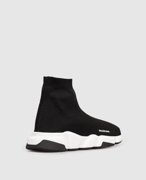 Balenciaga Kids' black Speed sneakers with logo 597425W2DB2