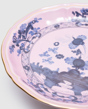Ginori 1735 Pink porcelain fruit vase from the Oriente Italiano collection 003RG00FCT300G00124500