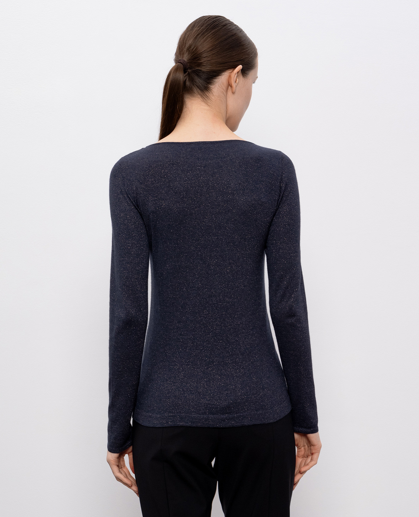 

Blue cashmere and silk lurex sweater Brunello Cucinelli, Grey