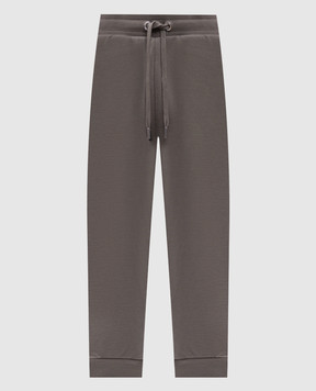 Ami Paris Khaki joggers with Ami de Coeur embroidered logo UTR240747