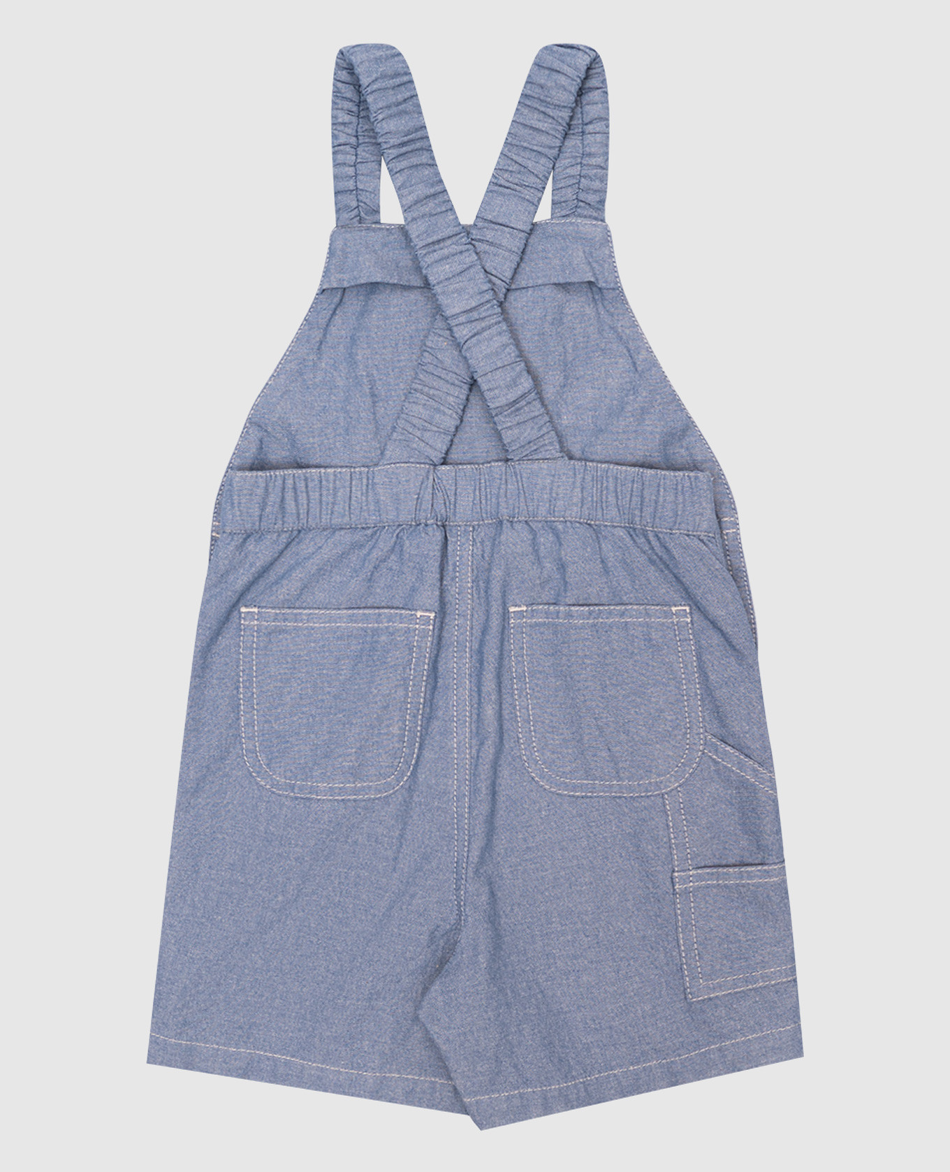 

Children's blue jumpsuit with logo patch Moncler ENFANT, Light blue