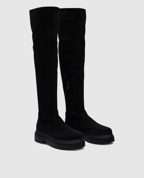 Le Silla Renger black suede boots 6486V020M1PPBAK