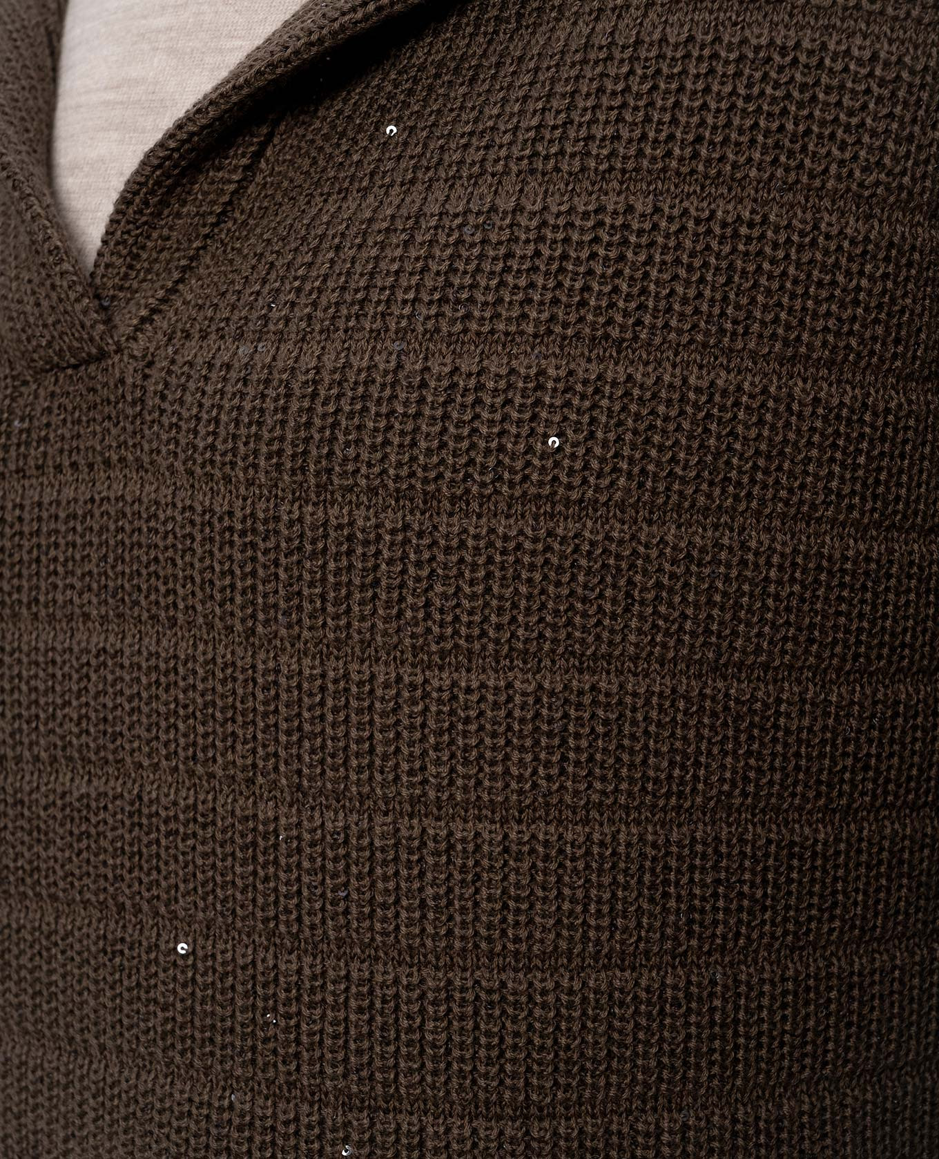 

Brown sweater with sequins Brunello Cucinelli