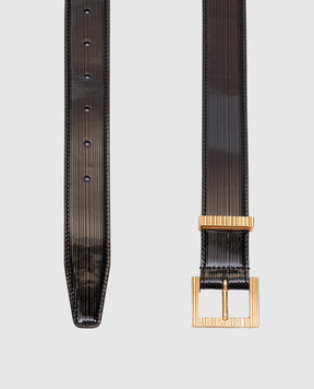 Balmain Black patent leather belt EN0WA177LPIS