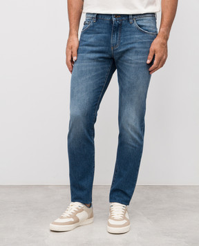 Dolce&Gabbana Blue jeans with a worn effect GY07CDG8NX1