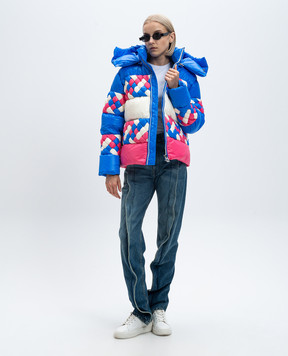 Raxxy Blue quilted down jacket CRDJ008N