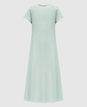 Peserico Green dress with a monil chain S0221006638