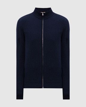 Cashmere&Whiskey Blue cashmere cardigan MU8671312341R