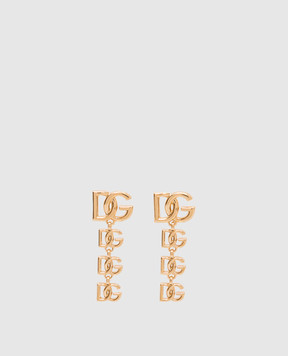 Dolce&Gabbana Gold earrings with DG logo WEP6L8W1111