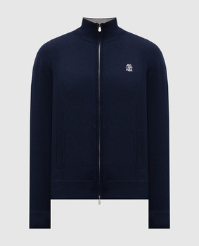 Brunello Cucinelli Blue cashmere cardigan M2219206G