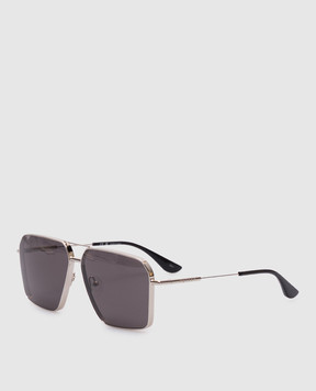 Alexander McQueen Silver Navigator Sunglasses 832524I3330