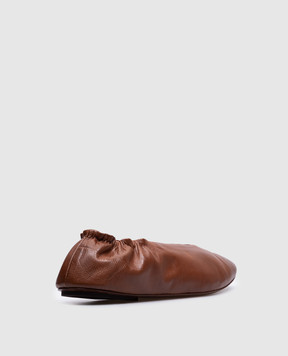 Marsell Strascico Ballerina brown leather ballet shoes MW8525P017