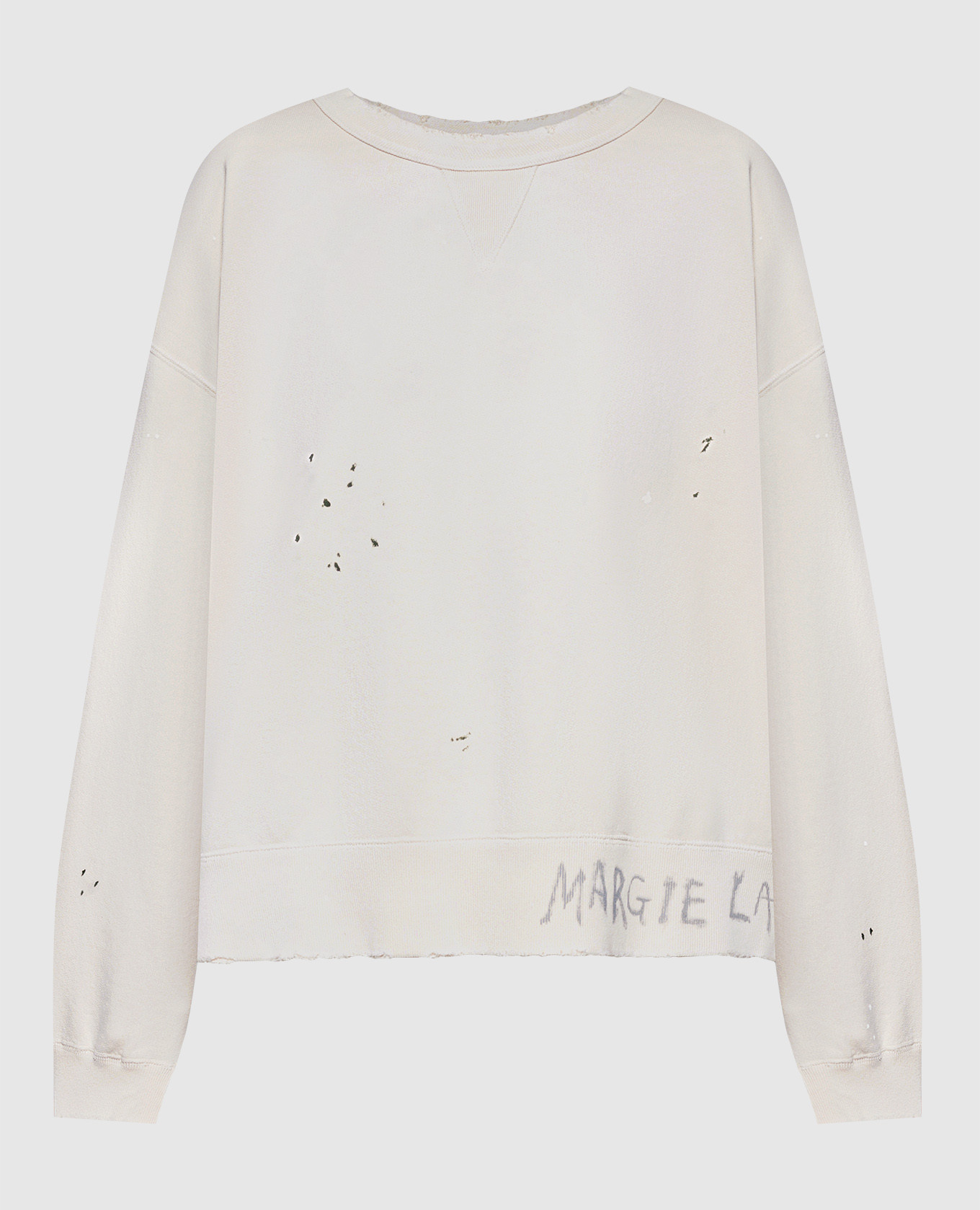 

Beige sweatshirt with logo print Maison Margiela, Бежевый