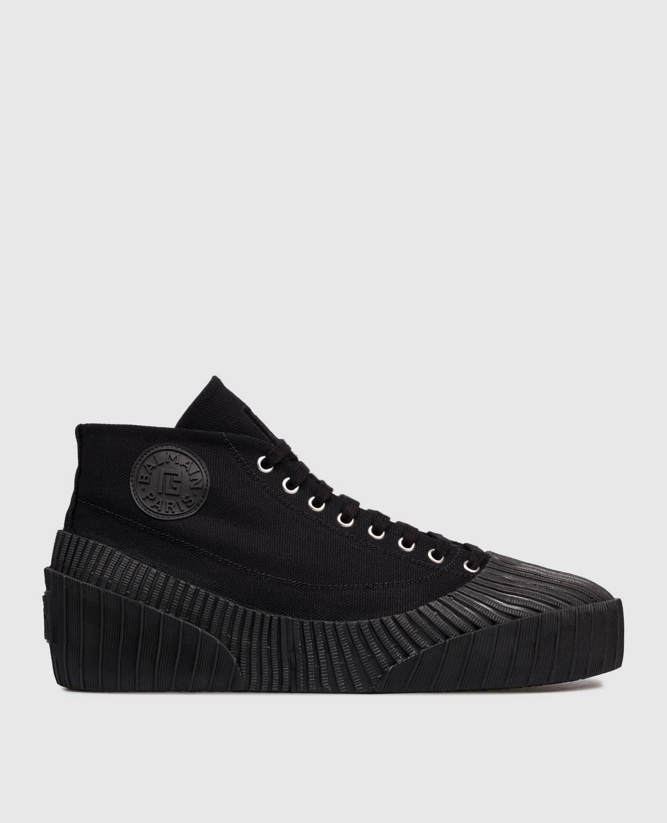 Black Riff Low sneakers with logo patch Balmain