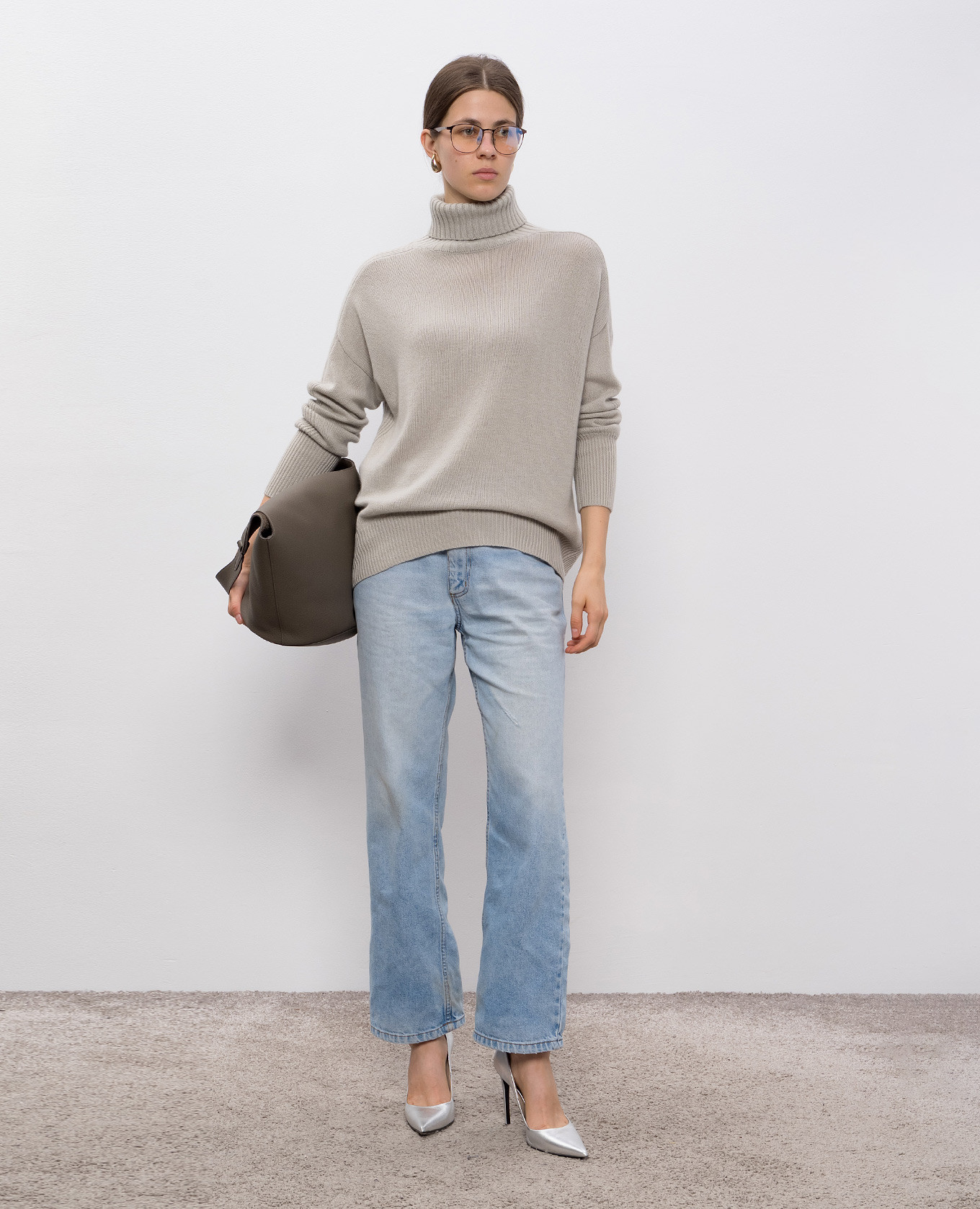 

Gray cashmere sweater Allude, Grey