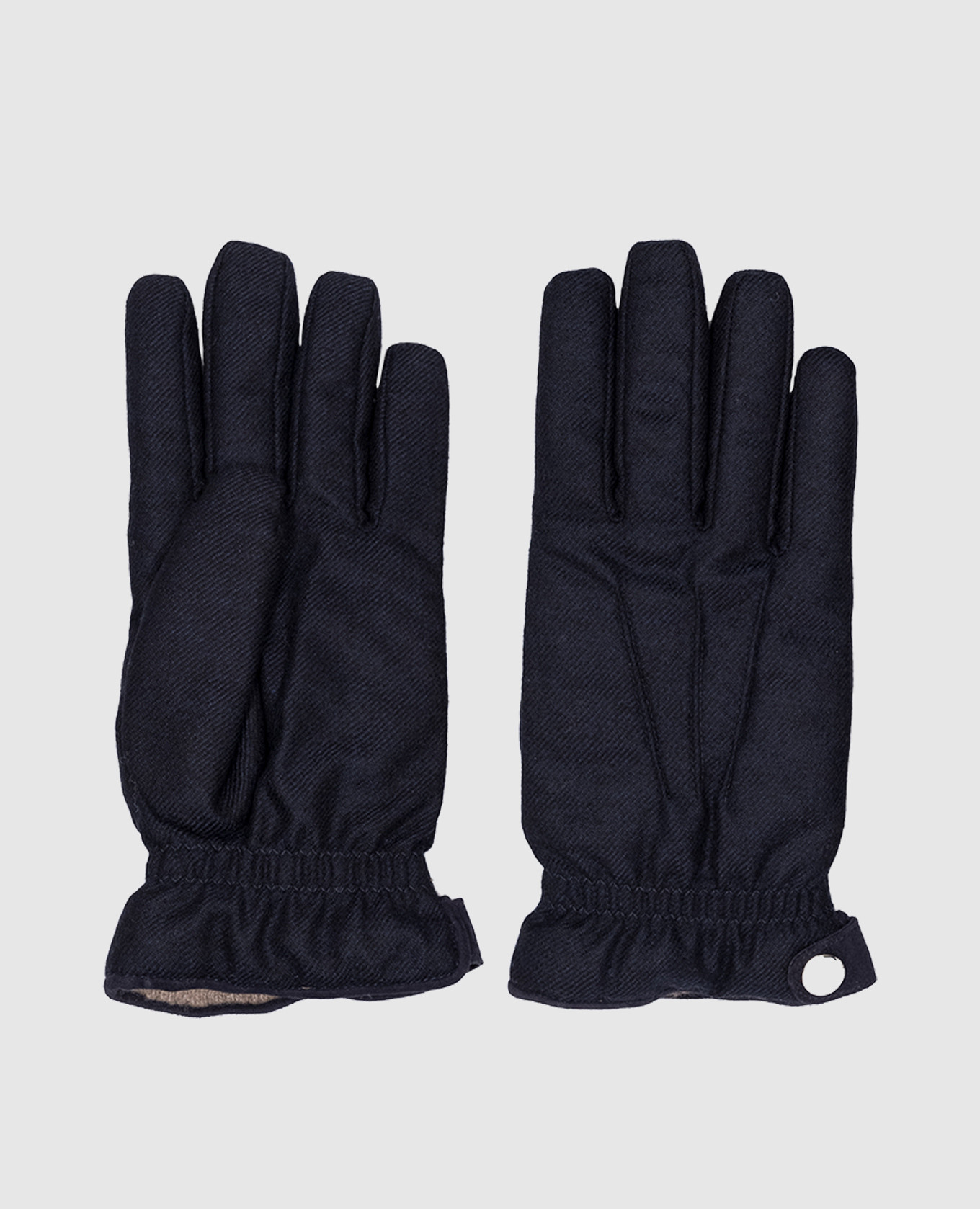 

Blue gloves made of wool and cashmere Enrico Mandelli