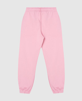 Off-White Baby pink joggers with logo print OGCH001F24FLE002