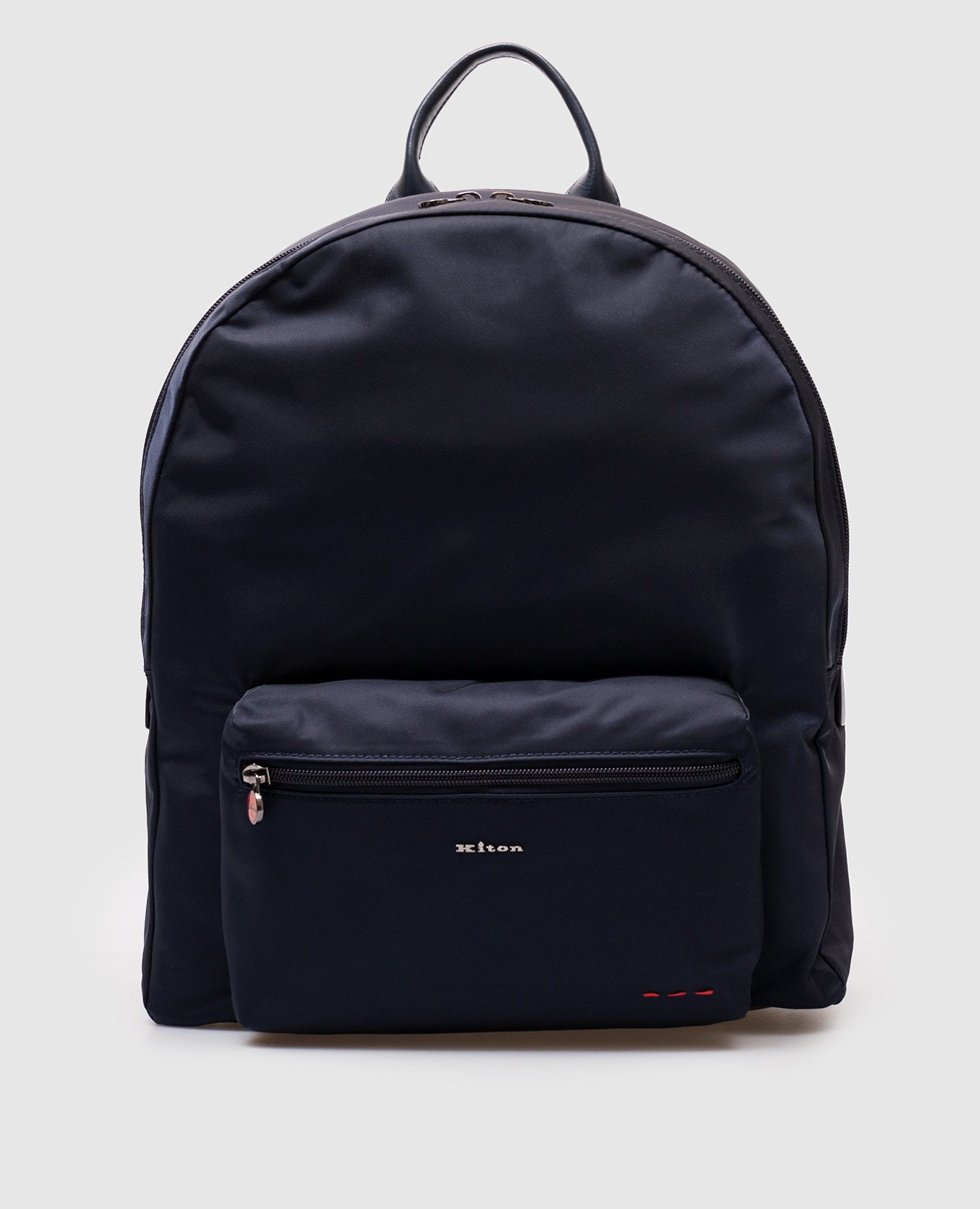 

Blue backpack with logo Kiton