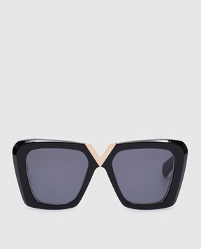 Valentino Black V-gold sunglasses VLS161A53