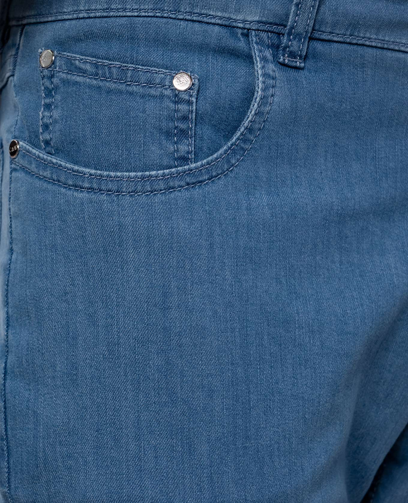 

Blue jeans with logo patch Cashmere&Whiskey, Light blue