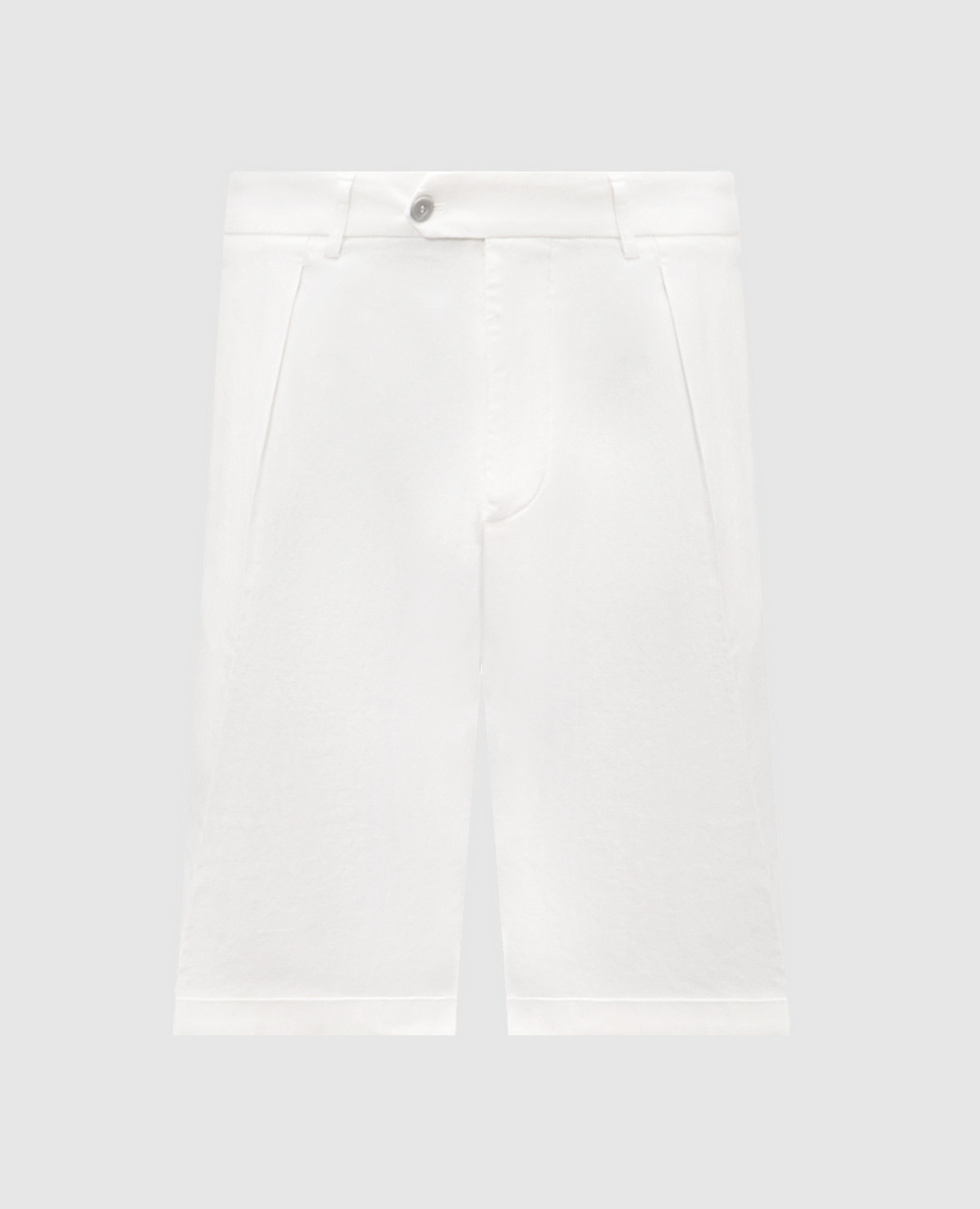 White linen shorts CAPOBIANCO