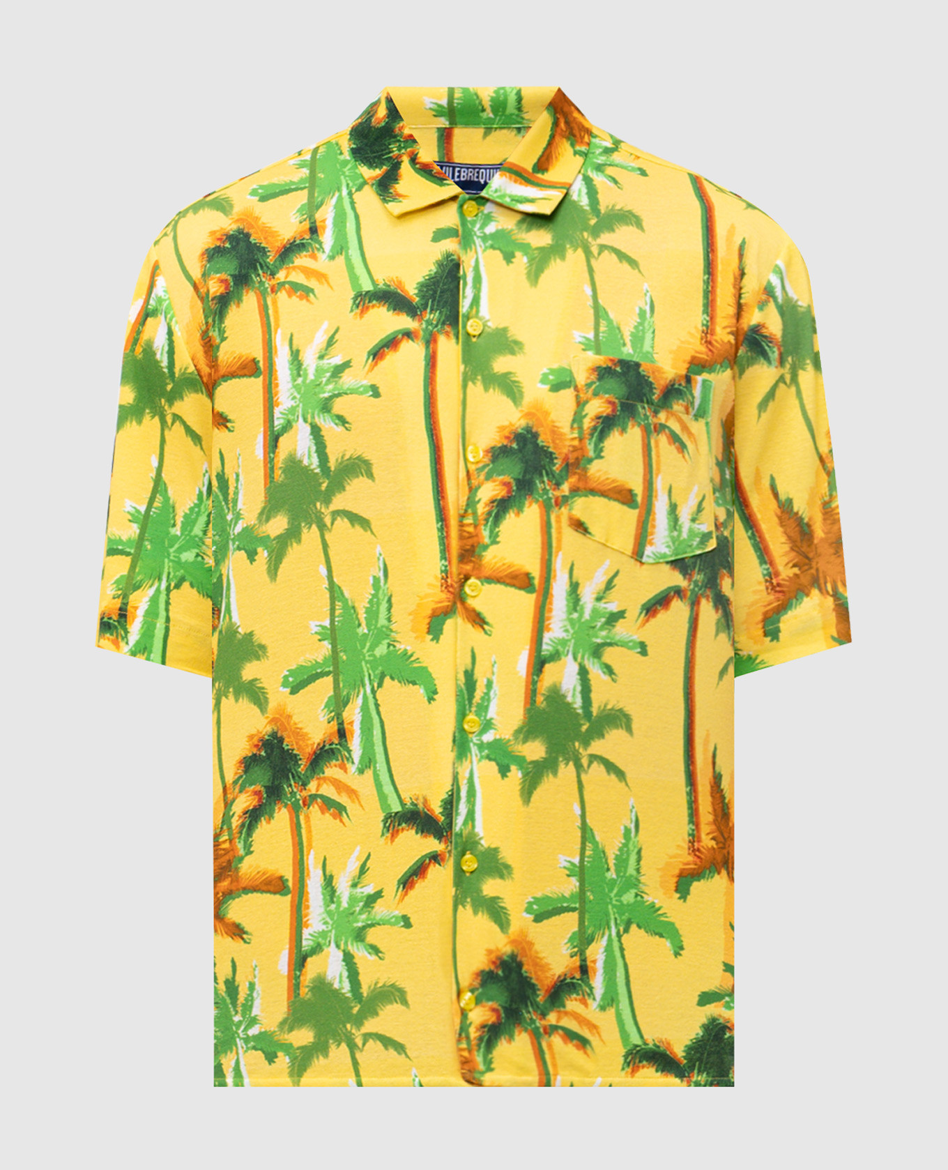 Yellow shirt with Palms Offset print Vilebrequin